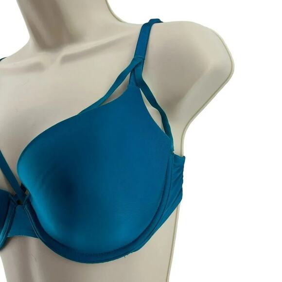 Victoria's Secret Pretty Teal Lightly-lined Full-coverage Bra 34D - Picture 3 of 9